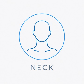 PRP microneedling treatment region: neck